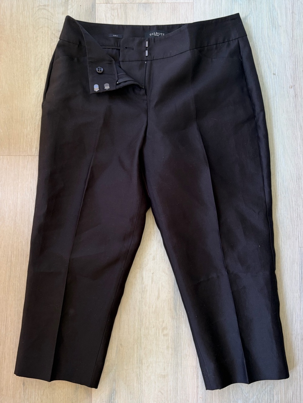 Talbots Black Straight-Leg Pants
